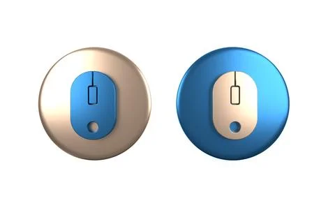 Colorful Computer mouse icon isolated on white background. Optical with whe.. 스톡 일러스트