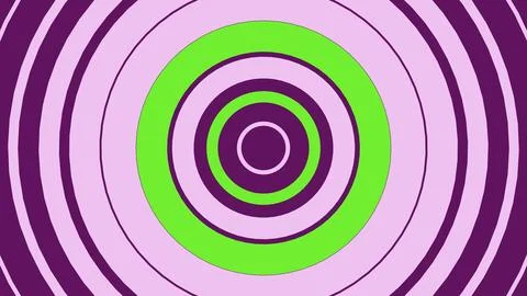 Colorful concentric circles pattern background Illustrazione stock