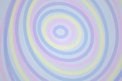Colorful concentric circles pattern with pastel shades Stock Illustration
