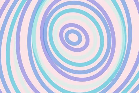 Colorful concentric circles pattern with soft pastel shades Stock Photos