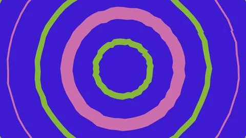 Colorful concentric circles pattern with vibrant rings イラスト素材