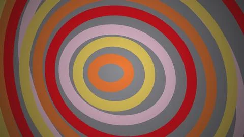 Colorful concentric circles pattern with vibrant shades Stock Illustration