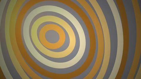 Colorful concentric circles pattern with warm tones Illustrazione stock