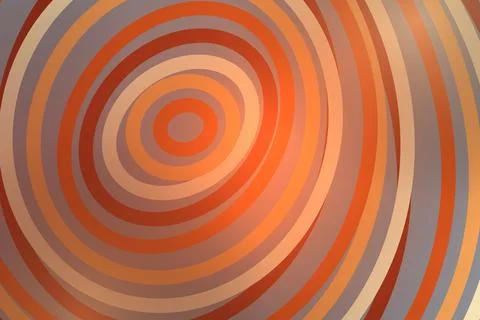 Colorful concentric circles pattern with warm tones Stock Photos