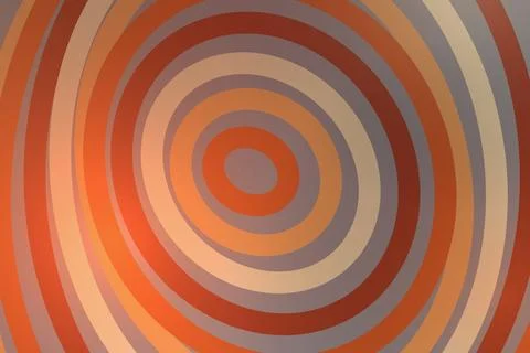 Colorful concentric circles pattern with warm tones Stockfoto's