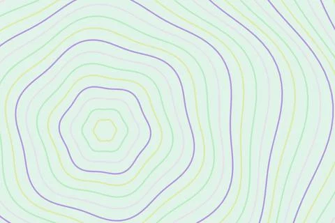 Colorful concentric lines pattern on light background Foto stock