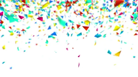 Colorful confetti animation Stock Footage 62245653