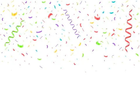 Colorful confetti background Stock Illustration