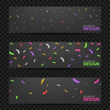 Colorful confetti background Stock Illustration