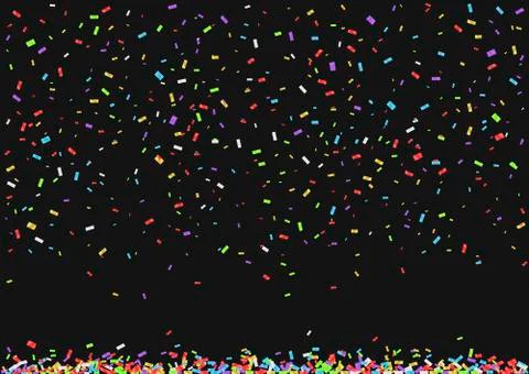 Colorful confetti background Stock Illustration