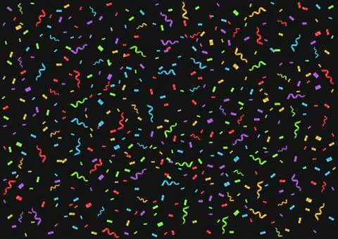 Colorful confetti background Stock Illustration
