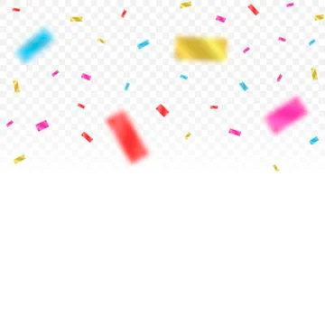Colorful confetti background Illustrazione stock