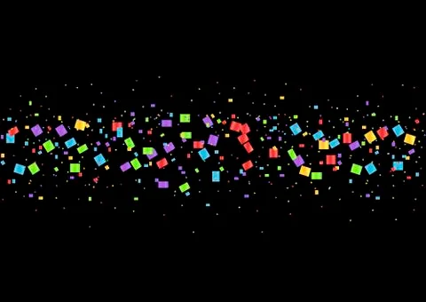 Colorful confetti background Illustrazione stock