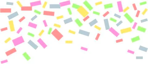 Colorful confetti background Illustrazione stock