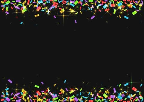 Colorful confetti background Stock Illustration