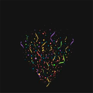 Colorful confetti background Stock Illustration