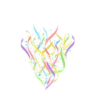 Colorful confetti background Stock Illustration