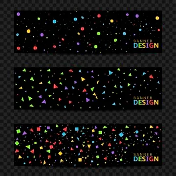 Colorful confetti background Stock Illustration