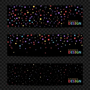 Colorful confetti background Stock Illustration