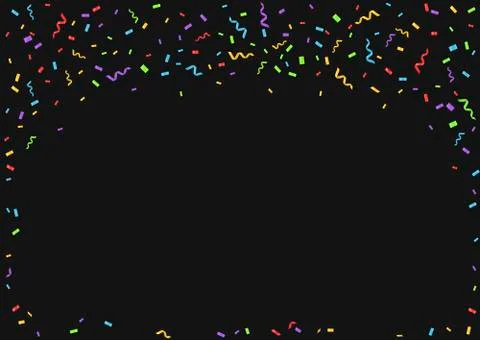 Colorful confetti background Stock Illustration
