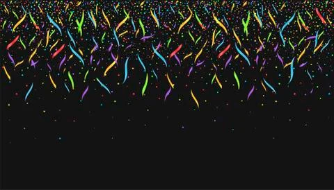 Colorful confetti background Stock Illustration