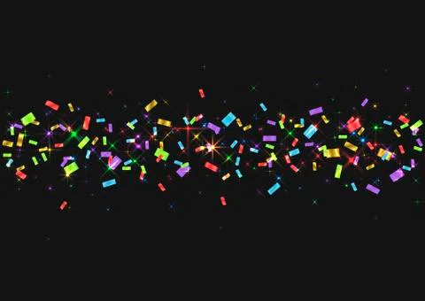 Colorful confetti background Stock Illustration