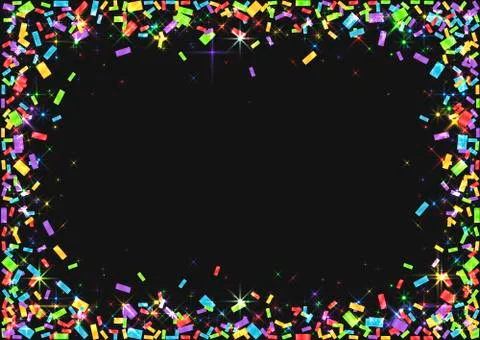 Colorful confetti background Stock Illustration