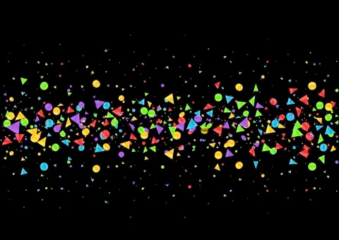 Colorful confetti background Stock Illustration
