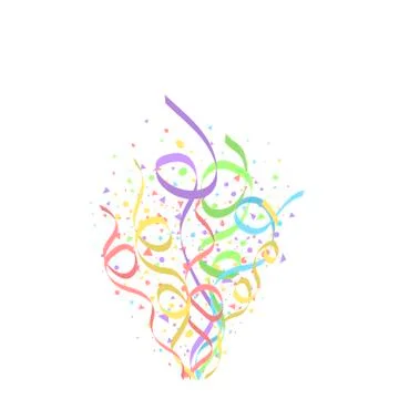 Colorful confetti background Stock Illustration