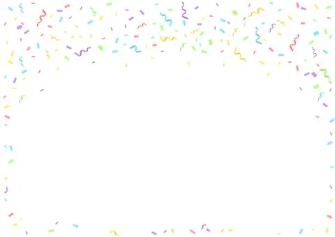 Colorful confetti background Stock Illustration