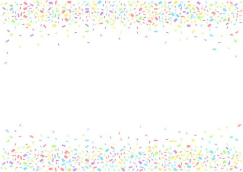Colorful confetti background Stock Illustration