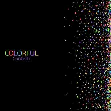 Colorful confetti background Stock Illustration