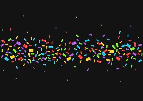 Colorful confetti background Stock Illustration