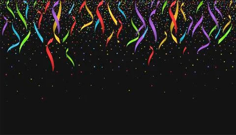 Colorful confetti background Illustrazione stock
