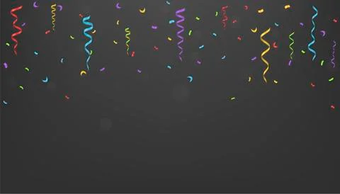 Colorful confetti background Stock Illustration