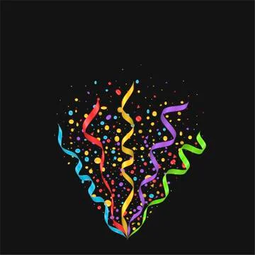 Colorful confetti background Stock Illustration