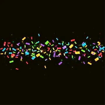 Colorful confetti background Stock Illustration