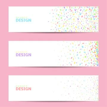 Colorful confetti background Stock Illustration