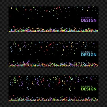 Colorful confetti background Stock Illustration
