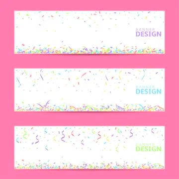 Colorful confetti background Stock Illustration