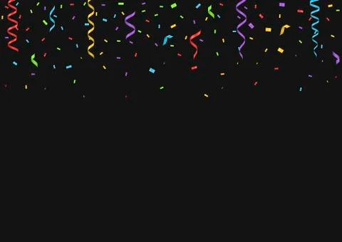 Colorful confetti background Stock Illustration