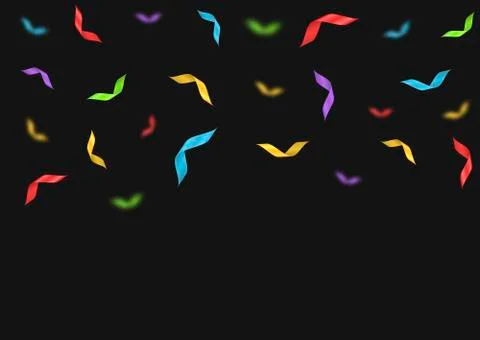 Colorful confetti background Illustrazione stock