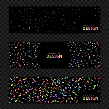 Colorful confetti background Stock Illustration