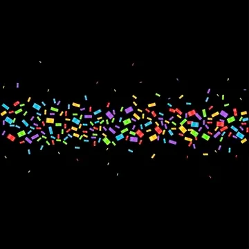Colorful confetti background Stock Illustration