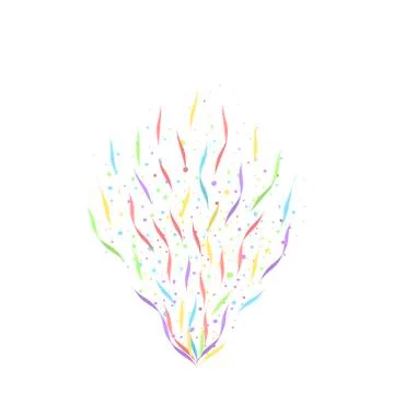 Colorful confetti background Stock Illustration