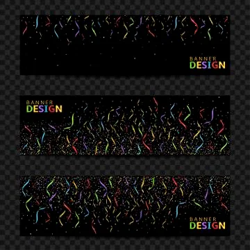 Colorful confetti background Stock Illustration