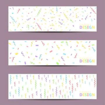 Colorful confetti background Illustrazione stock