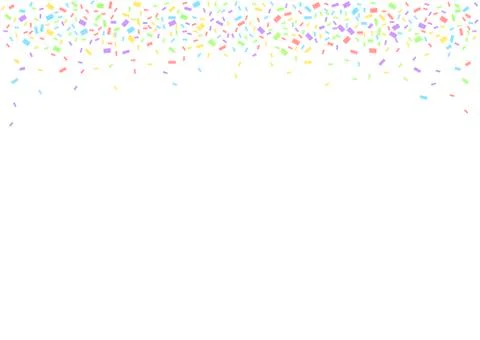 Colorful confetti background Stock Illustration