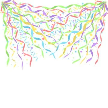 Colorful confetti background Stock Illustration