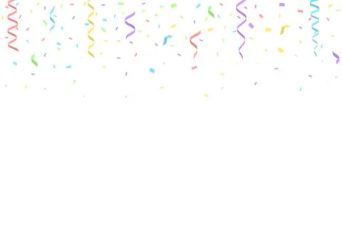 Colorful confetti background Stock Illustration